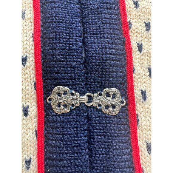 Dale of Norway Men's Wool Sweater L Nordic Cardigan Fair Isle Vintage - Picture 8 of 8